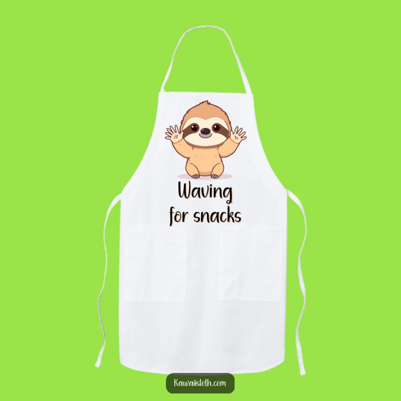 Funny Sloth Apron: Hello Slowly, a Hilarious Cooking Gift