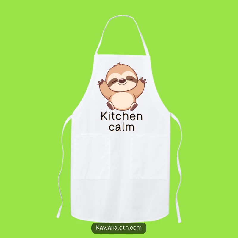 Funny Sloth Stretch Apron: Kitchen Relaxation, Perfect Humorous Gift