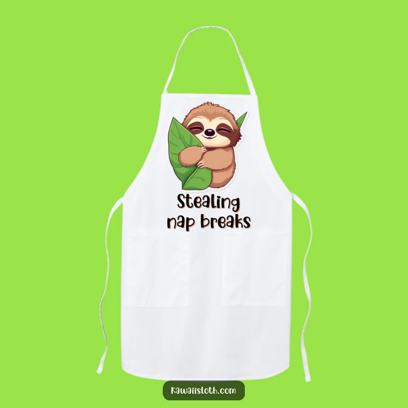 Funny Sleepy Sloth Apron - Cook With Comfort