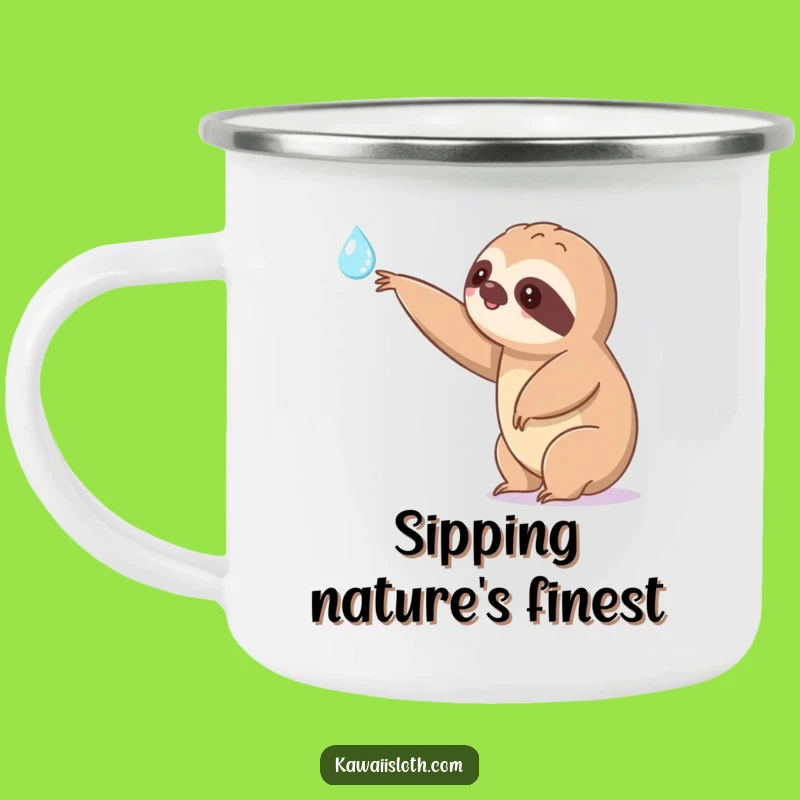 Funny Kawaii Sloth Camping Mug: Patient & Hilarious Drinkware for Slow Adventures