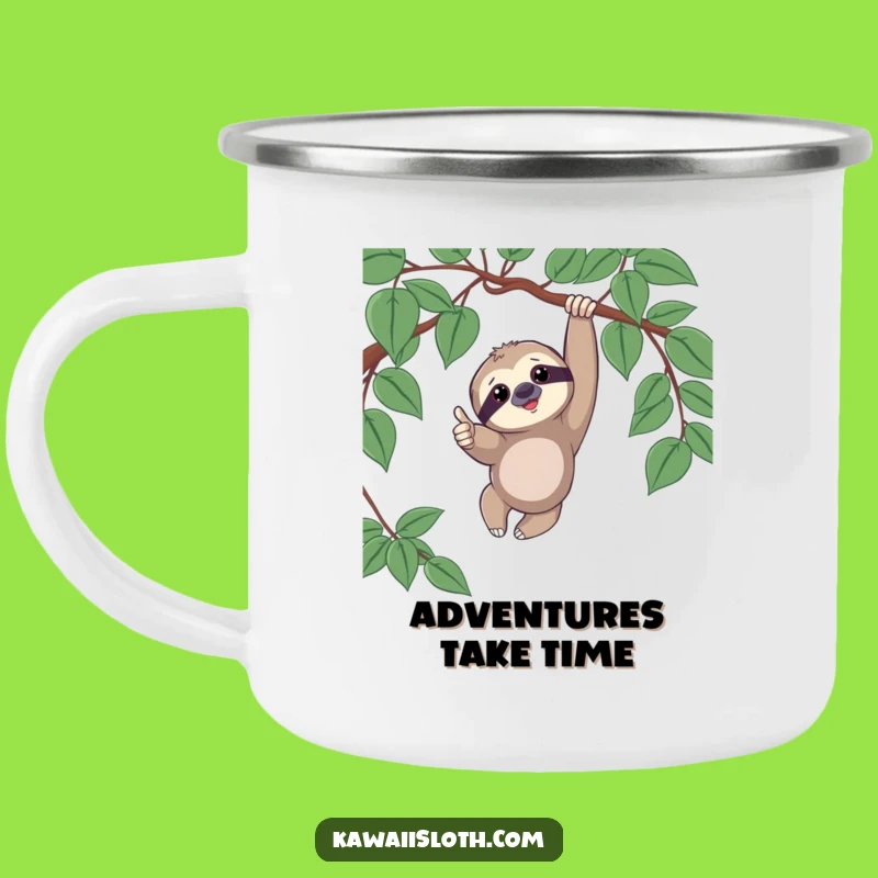 Funny Sloth Camping Mug - For Chill Adventures