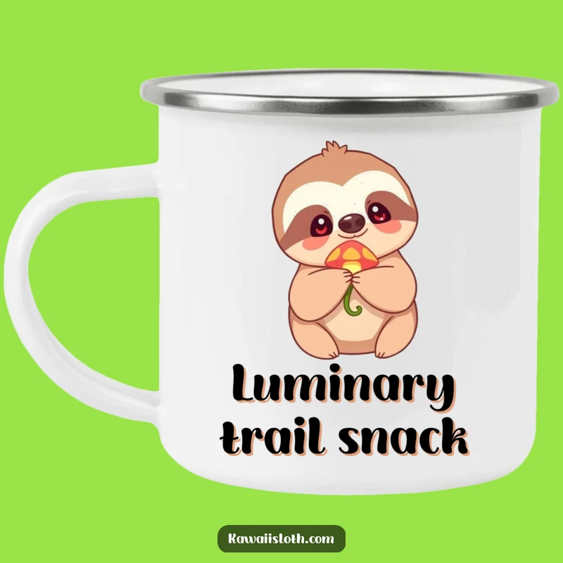 Funny Sloth Camping Mug: Magical Discoveries and Campfire Humor!