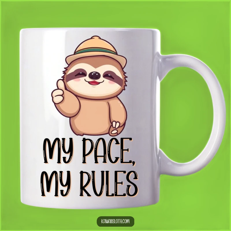 Funny Lazy Sloth Thumbs Up Mug: The Perfect Humorous Gift for Slow-Life Lovers