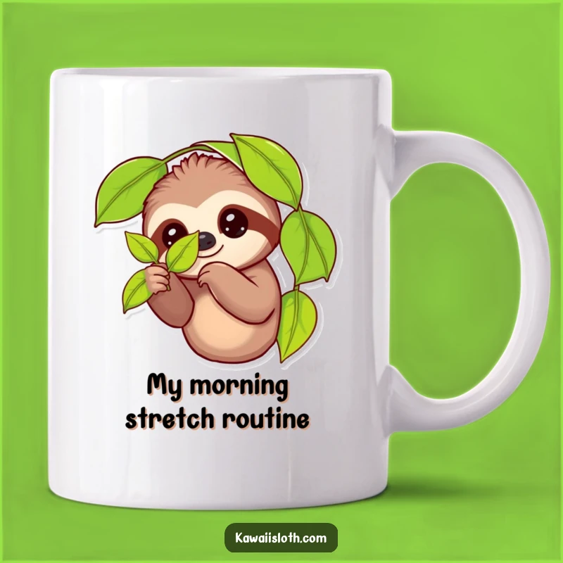 Funny Sloth Leaf Hugger Mug: Adorable and Hilarious Gift for Slow Living Enthusiasts