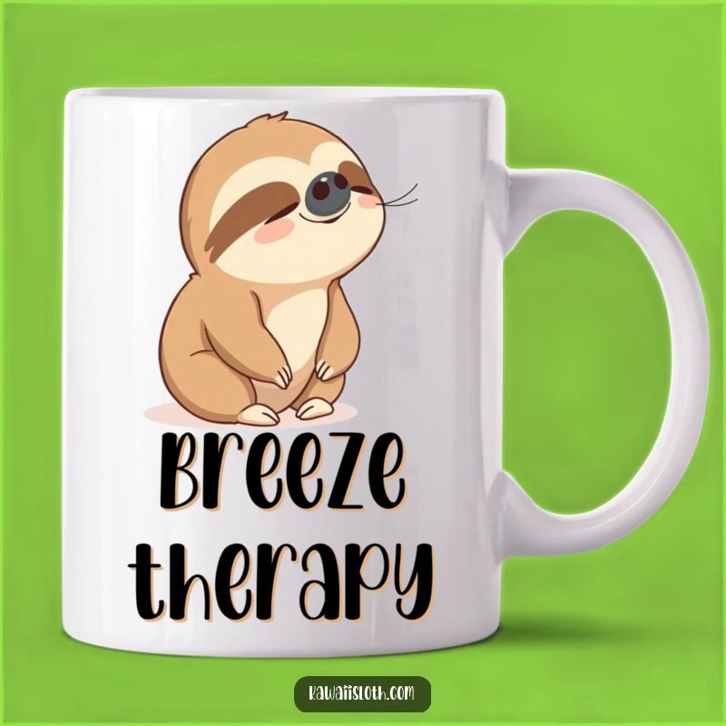 Funny Sloth Peaceful Breeze Mug: Relax and Enjoy Your Coffee!