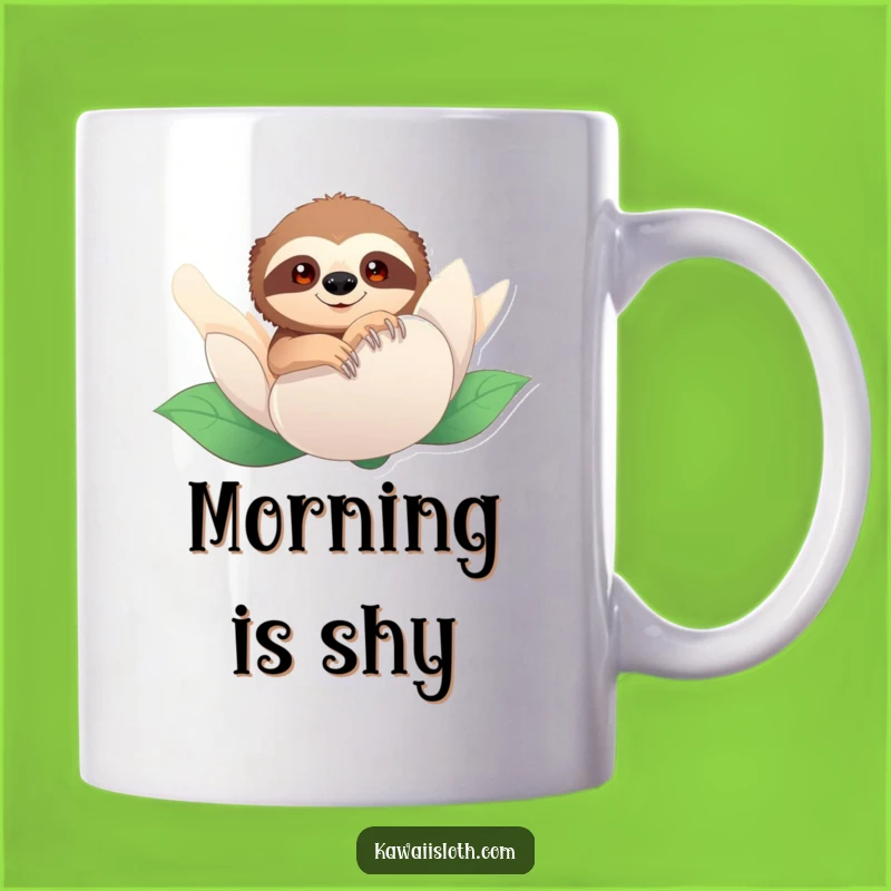 Funny Sloth Peeking Mug: Curious Surprise Humor, Perfect Funny Gift for Peek-a-Boo Fans