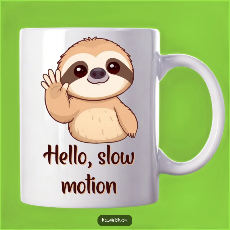 Funny Sloth Gentle Wave Mug: A Slow, Friendly Greeting Gift!