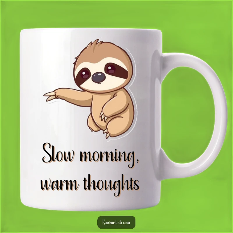 Kawaii Sloth Gentle Hug Mug: Spread Kindness with Cute Sloth Art!