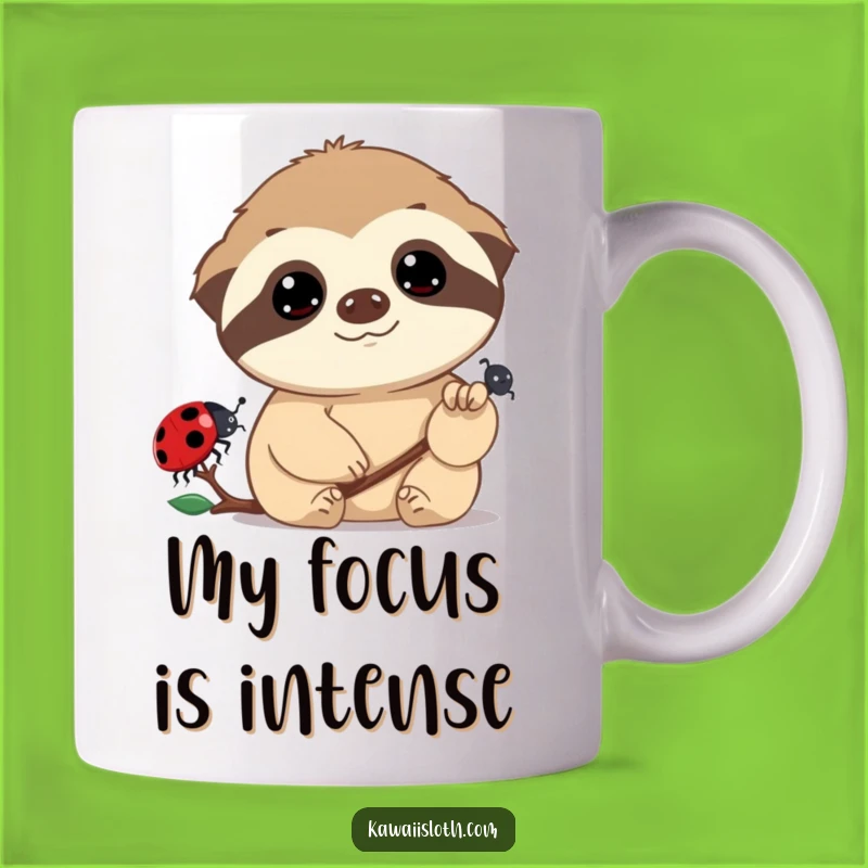Funny Sloth Ladybug Mug: Dreamy and Hilarious Gift for Animal Watchers