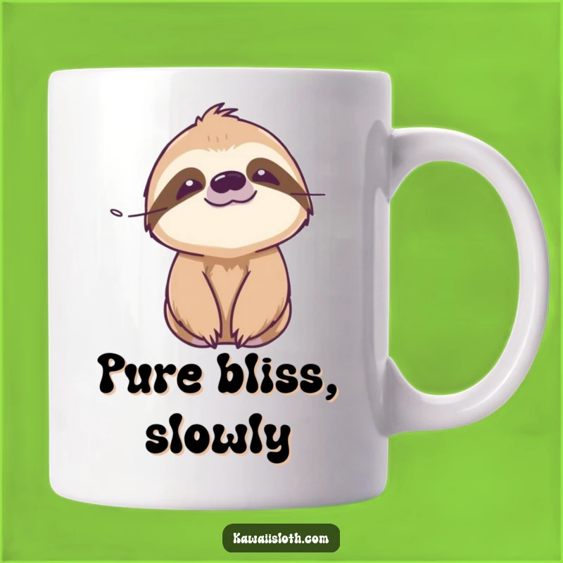 Funny Serene Sloth Breeze Mug - Peaceful Gift for Calm Souls