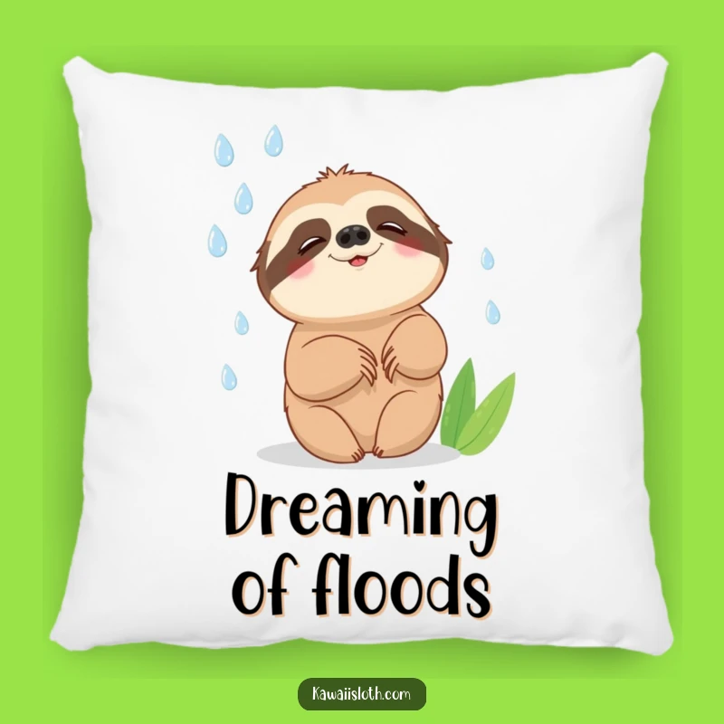 Funny Sloth Pillow: Raindrop Comfort, a Hilarious Cozy Gift
