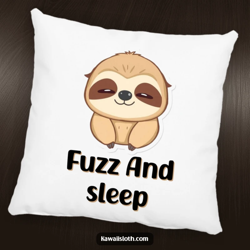 Funny blinking sloth pillow, a soft cushion featuring a sloth slowly blinking with a warm, fuzzy glow.