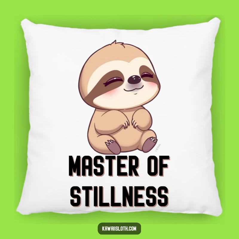 Funny Sloth Blinking Pillow - Comfy Peaceful Cartoon Accent