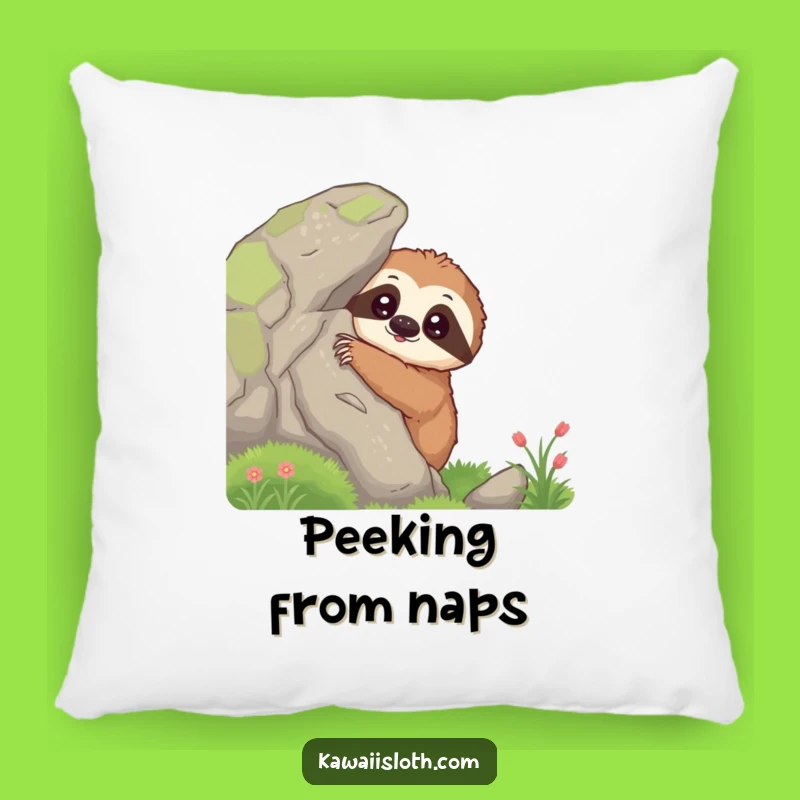 Funny Curious Sloth Pillow - Soft Comfort and Comical Observation for Your Sofa