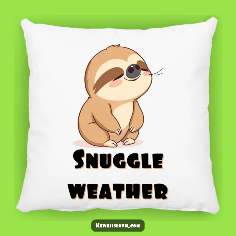 Funny Sloth Peaceful Breeze Pillow: Cozy Up with Tranquil Comfort!