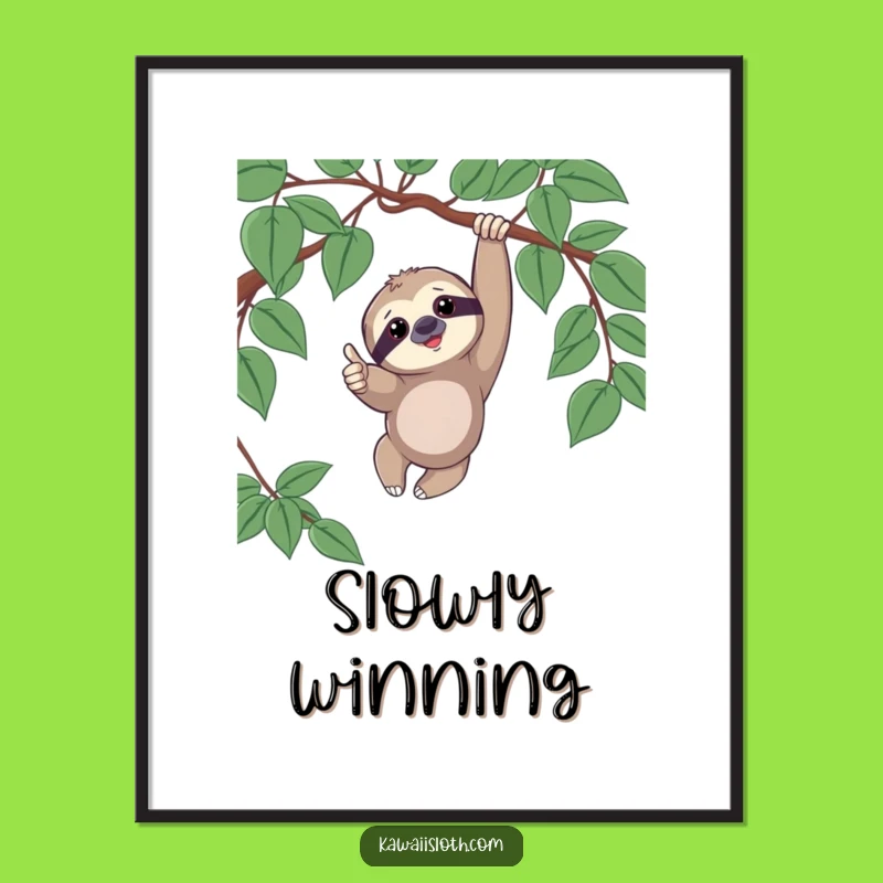 Funny Sloth Digital Art - Instant Decor for Positivity