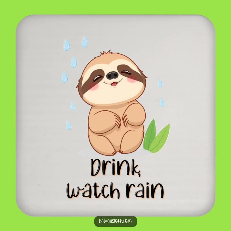 Funny Sloth Coasters: Raindrop Protection, Hilarious Drink Accessories