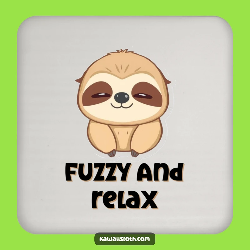 Funny Blinking Sloth Coaster - Cozy Glow Protection, Adorable Funny Gift!