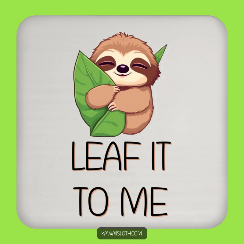 Funny Sleepy Sloth Coasters - Protect Surfaces With Comfort