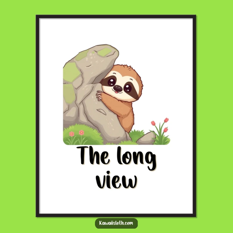 Funny Curious Sloth Poster - Intriguing Wall Art for Your Home Gallery of Giggles