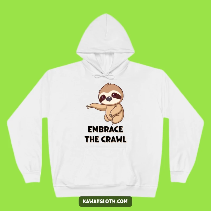 Cozy Kawaii Sloth Hug Hoodie: Warmth and Gentleness Combined!
