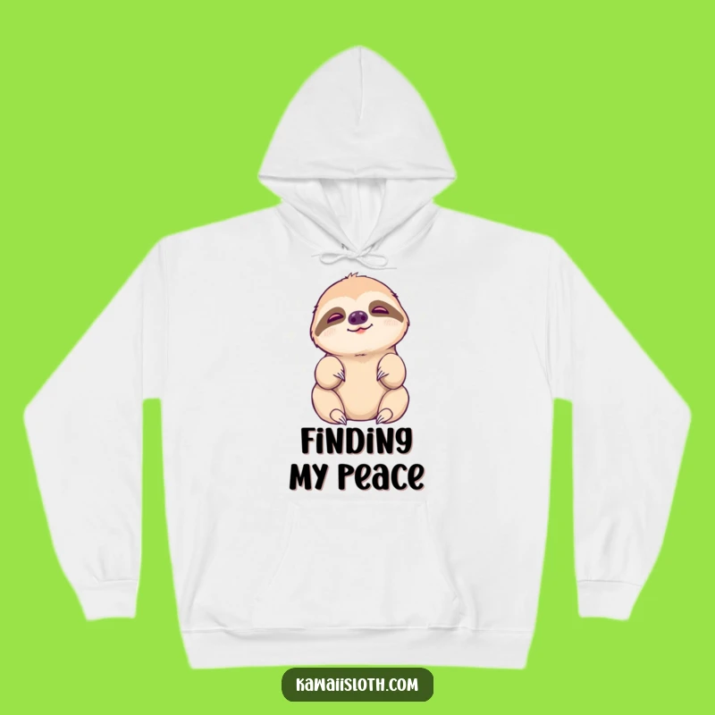 Funny Sloth Aura Hoodie - Cozy Comfort for Peaceful Moments and Gentle Humor