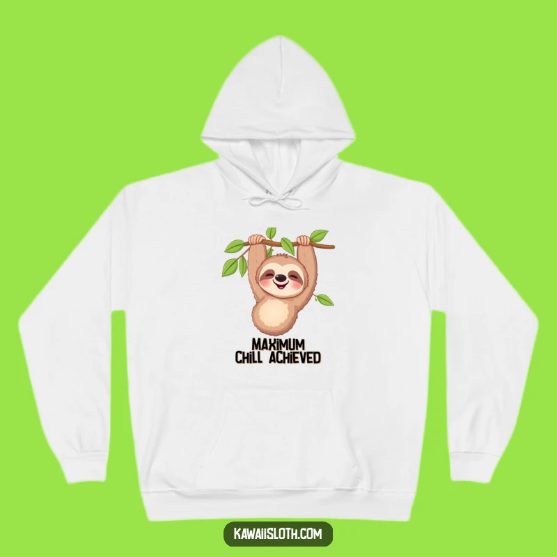 Funny Happy Sloth Hoodie - Cozy Comfort and Hilarious Relaxation for Cold Days