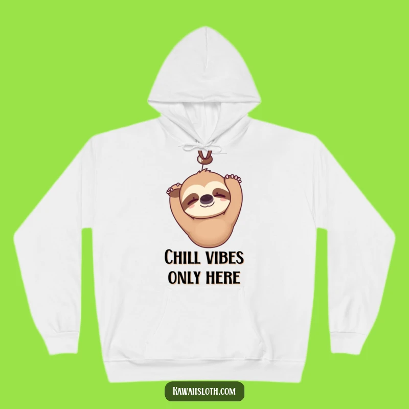 Funny Kawaii Sloth Hoodie: Cozy & Hilarious Wear for Ultimate Relaxation