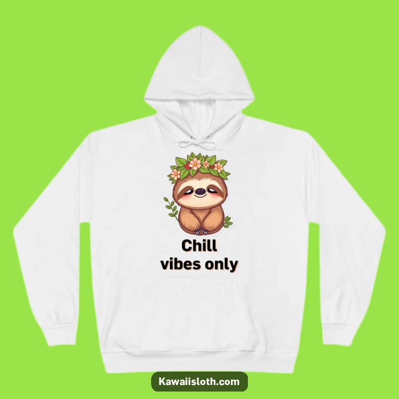 Funny Sloth Crown Hoodie: Cozy, Hilarious Gift for Nature Lovers, Reigning in Relaxation