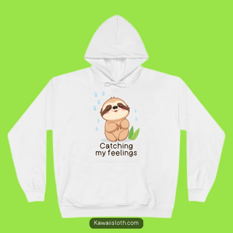 Funny Sloth Hoodie: Raindrop Comfort, a Hilarious Cozy Gift