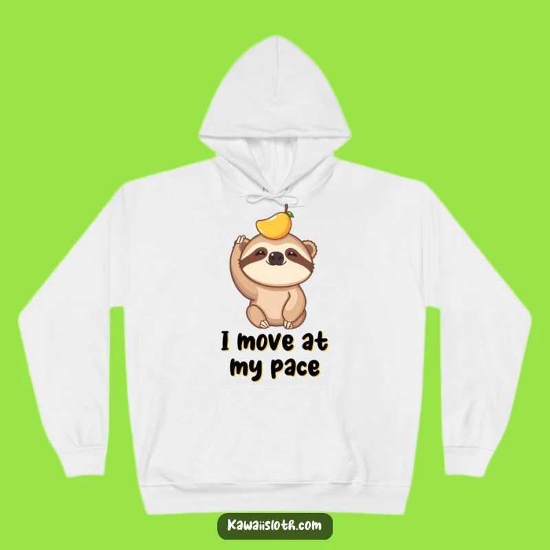 Funny Sloth Fruit Balance Hoodie - Cozy & Hilarious Wear, Ideal Funny Gift