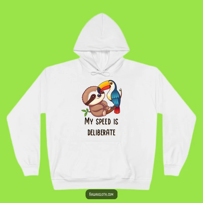 Funny Sloth & Toucan Hoodie: Cozy Observation, Wonderful Funny Gift
