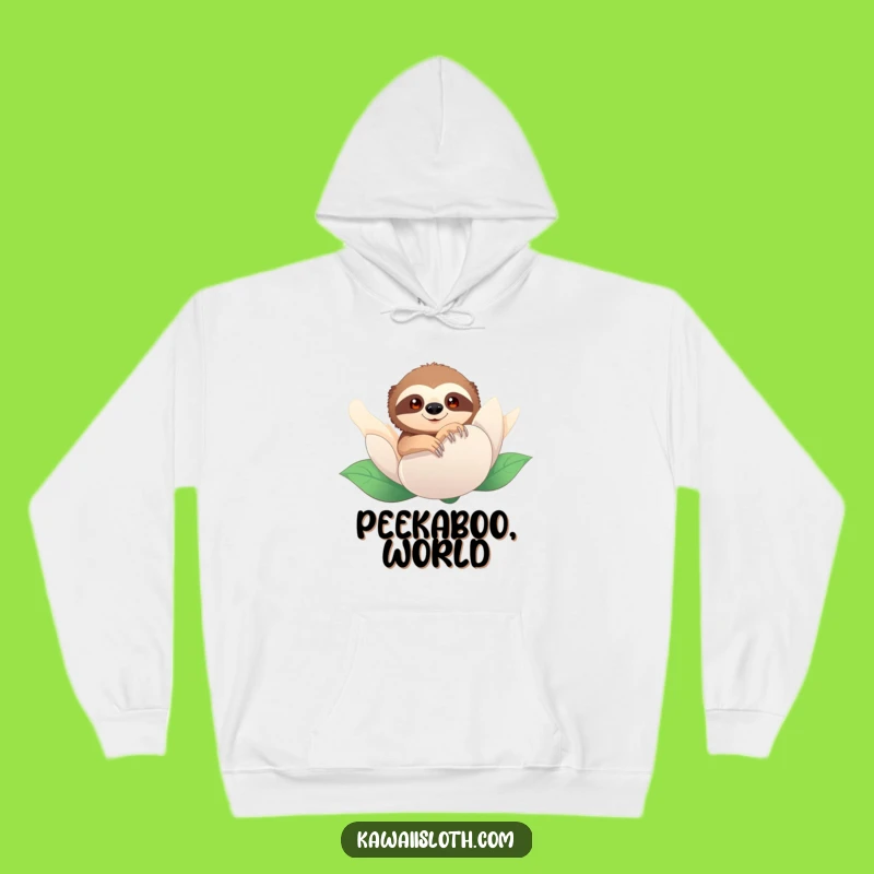 Funny Sloth Peeking Hoodie: Cozy Mystery, Fantastic Funny Gift for Playful Souls