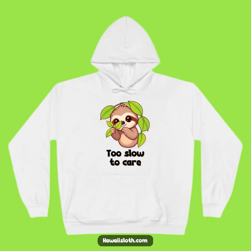 Cozy Funny Sloth Leaf Hugger Hoodie: Warm and Hilarious Gift for Ultimate Comfort Seekers