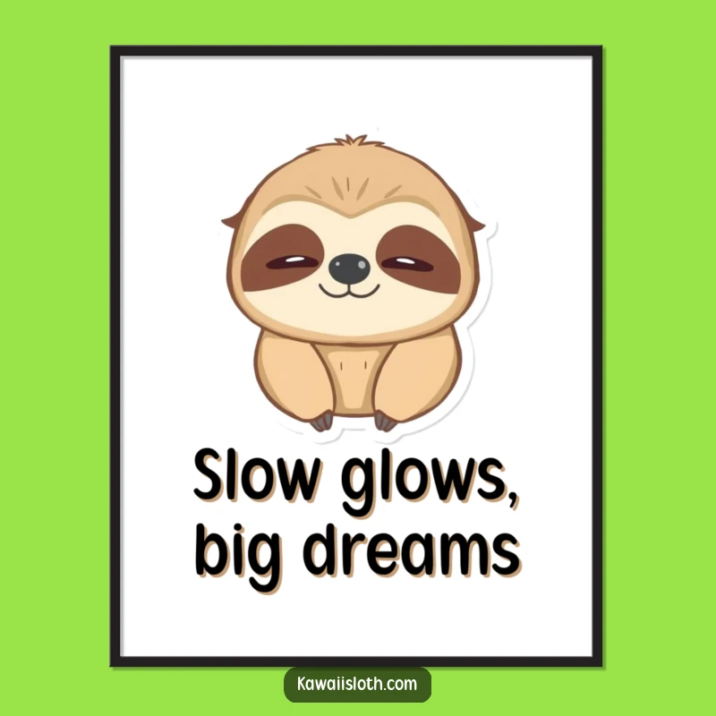 Free Printable Cozy Sloth Wall Art: Warm & Fuzzy Downloadable Decor, Print at Home