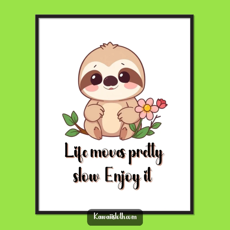 Funny Sloth Wall Art: Free Printable Downloadable Decor for a Laugh