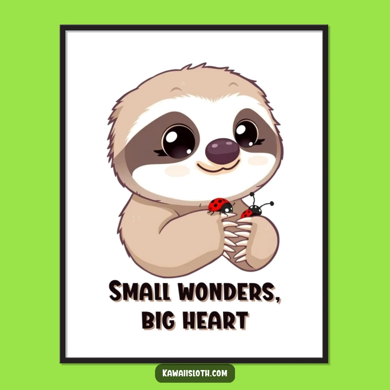 Free Printable Wall Art: Sloth's Gentle Observation - Hilarious Downloadable Decor!