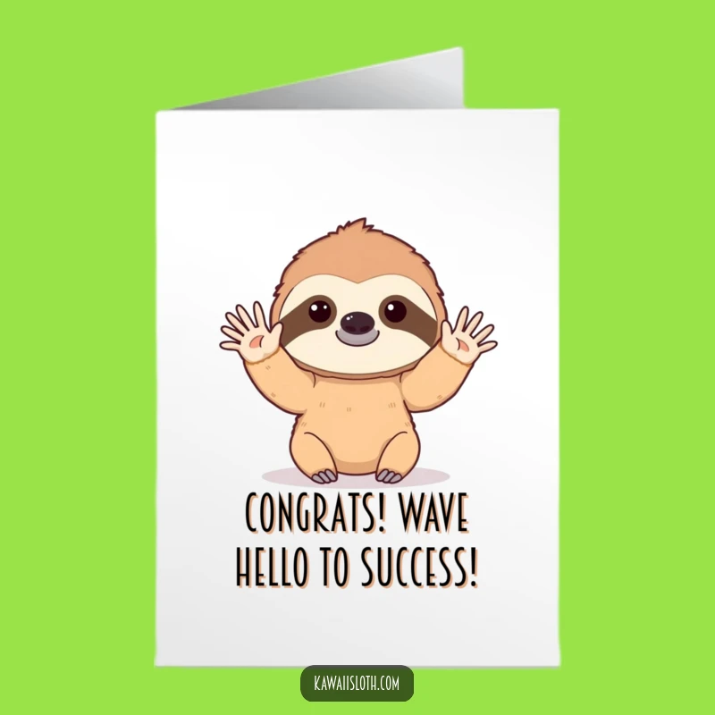 Free Printable Congrats Card: Slow Wave Success, A Funny Downloadable Gift