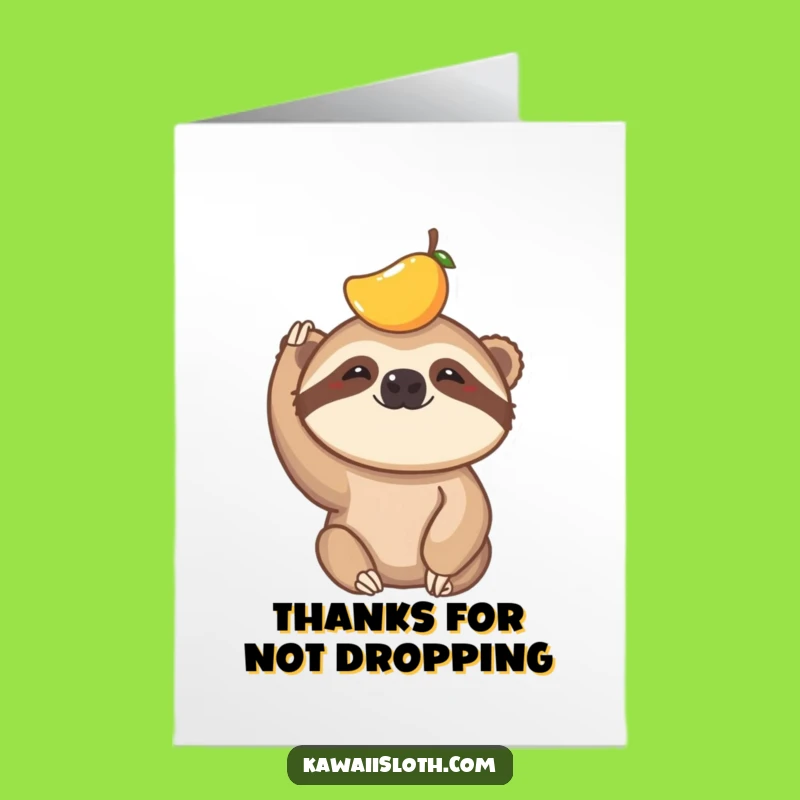 Free Printable Sloth Thank You Card: Hilarious Gratitude in a Downloadable Gift
