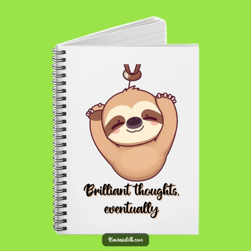 Funny Kawaii Sloth Notebook: Hilarious Journal for Slow & Steady Ideas