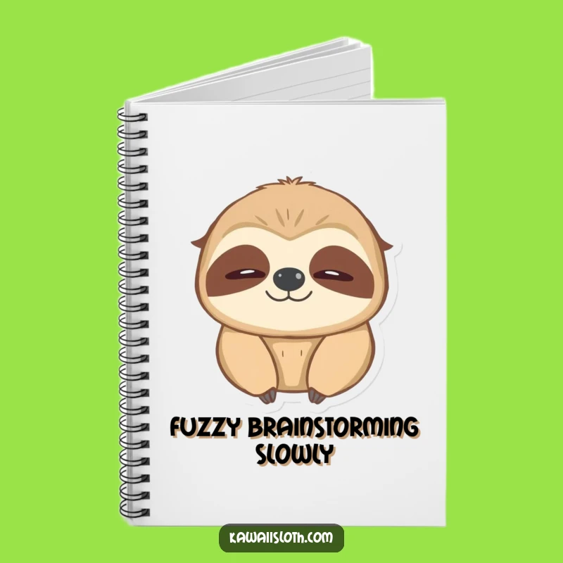 Funny Blinking Sloth Notebook - Warm Glow Journal, Perfect Funny Gift!