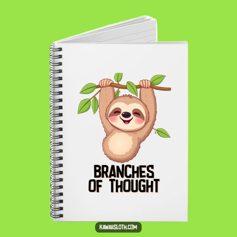 Funny Happy Sloth Notebook - Jot Down Ideas with This Hilarious and Relaxed Sloth