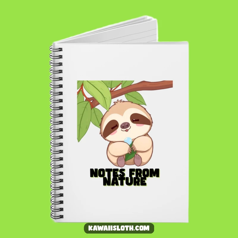 Funny Sloth Joy Notebook - Tiny Smile Journal for Slow Thoughts and Happy Notes