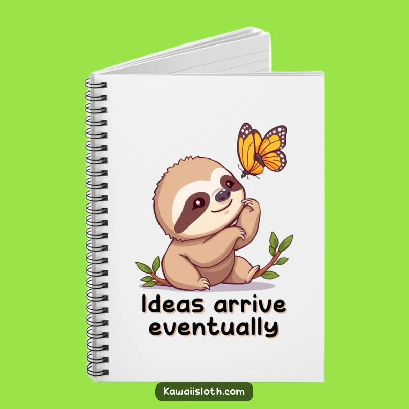 Funny Sloth Notebook: Jot Down Ideas With Slow and Steady Humor!