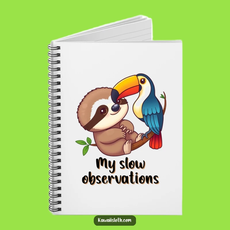 Funny Sloth & Toucan Notebook: Jot Down Laughs, A Practical Funny Gift