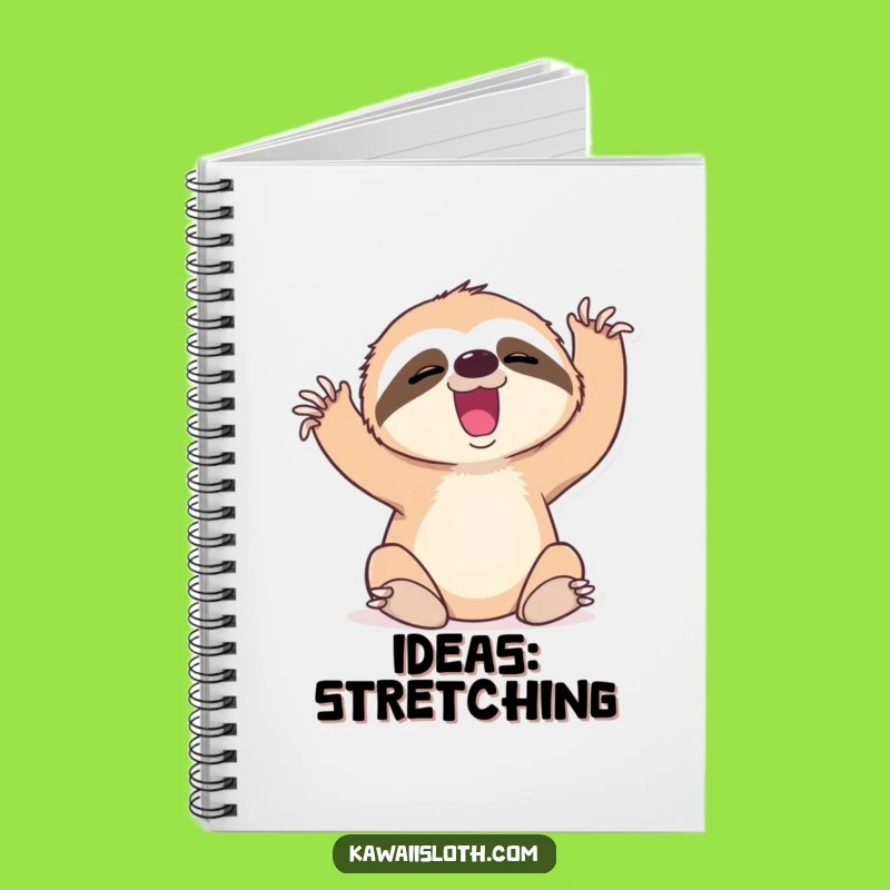 Funny Sloth Yawn Notebook - Jot Down Thoughts Slowly and Humorously