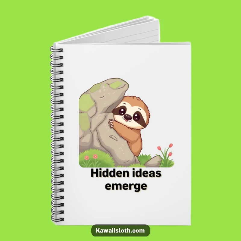 Funny Curious Sloth Notebook - Document Your Discoveries with This Slow and Steady Journal
