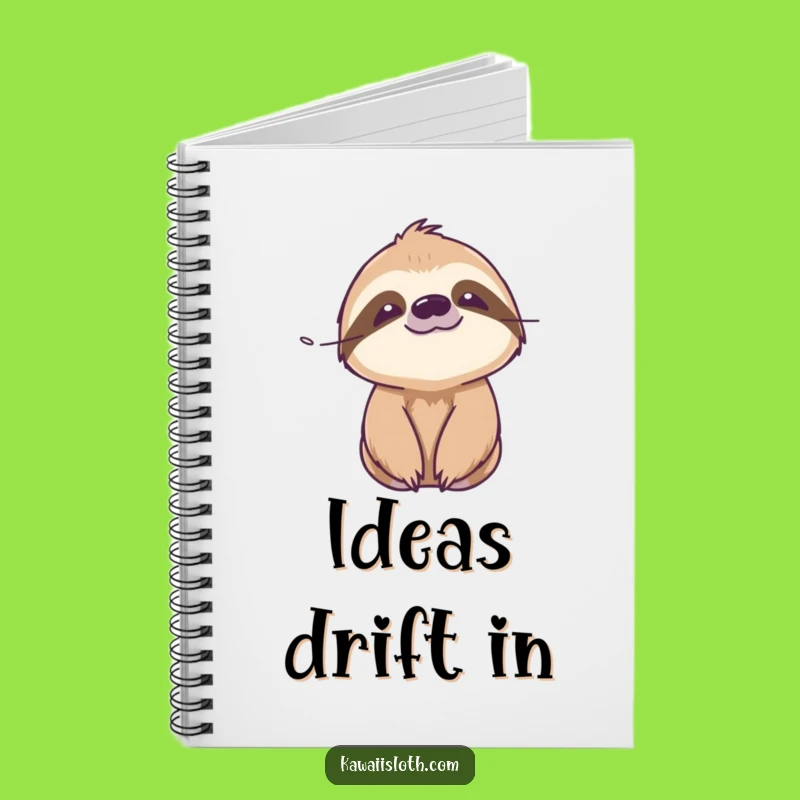 Funny Serene Sloth Breeze Notebook - Jot Down Your Peaceful Thoughts