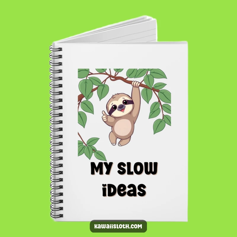 Funny Sloth Notebook - For Your Positive Thoughts & Plans