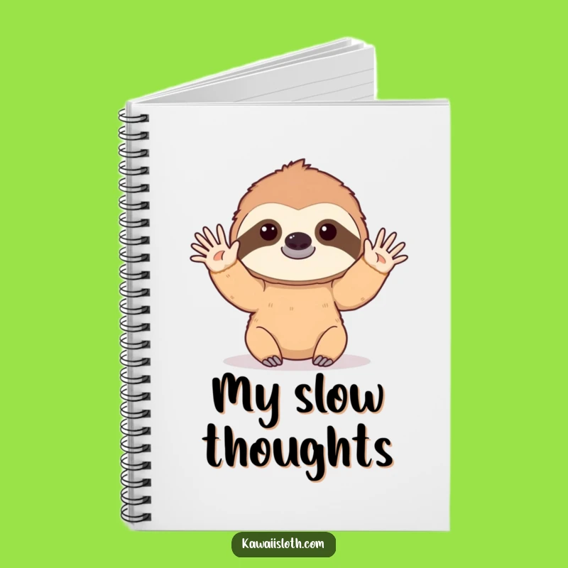 Funny Sloth Notebook: Slow Thoughts, Gentle Words, a Hilarious Journal Gift